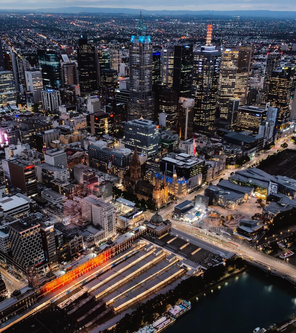 Melbourne CBD skyline buildings