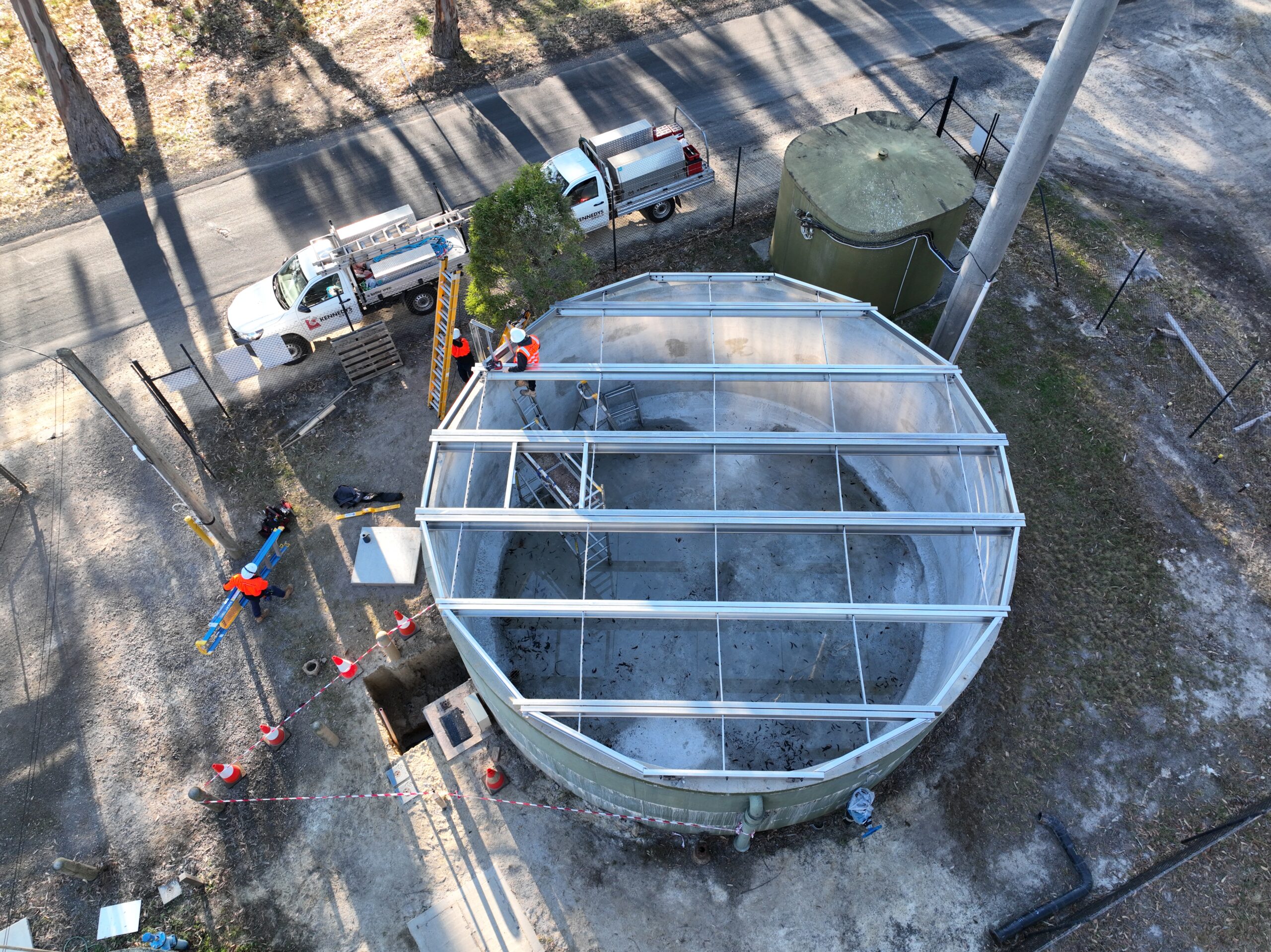 kennedys group plumbing roof restoration teddys tank lorne barwon asset solutions